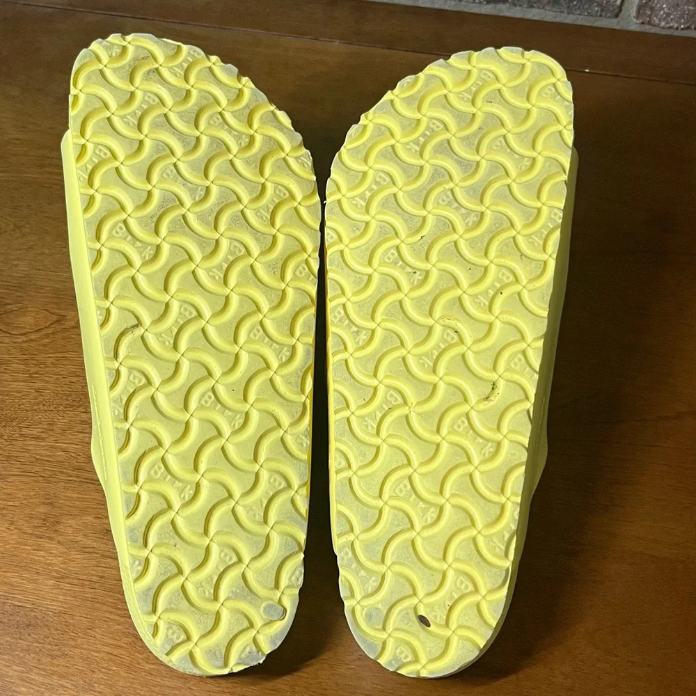 Birkenstock EVA  Yellow Arizona Double Buckle Sandals Size 42 or 11 11.5 - Picture 11 of 11